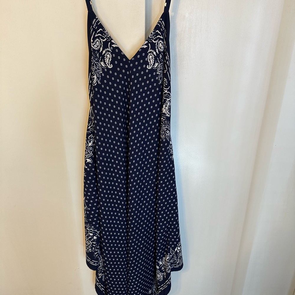 Tommy Bahama Navy and White Midi Dress